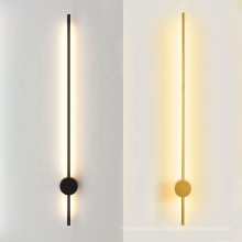 Современный минималистский светодиодный настенный светильник для кровати декоративный внутренний металлический настенный светильник